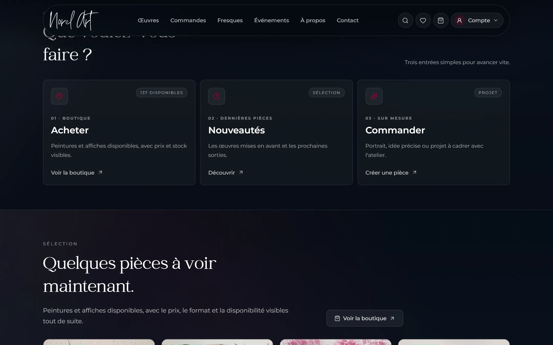 Norel Art — une section clé