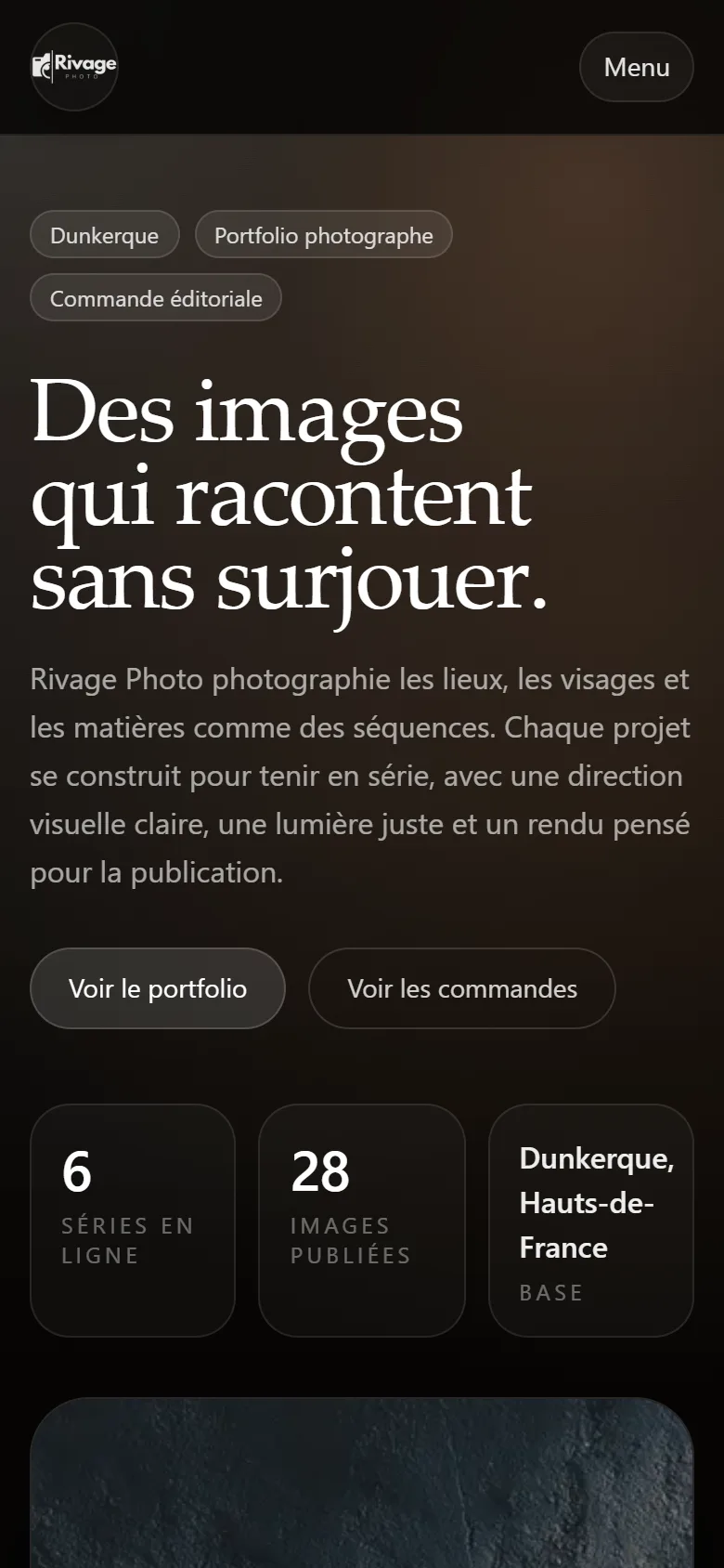 Rivage Photo — en version mobile